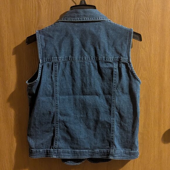 relativity collared denim vest, M - Picture 2 of 5